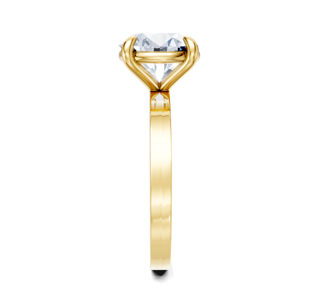 Image for Petite Square Shank | 14k Yellow Gold