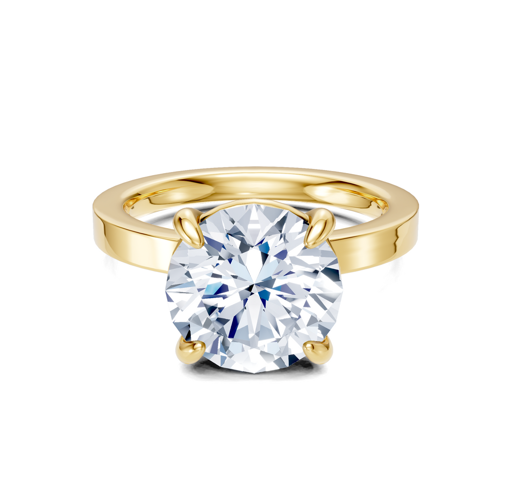 Image for Petite Square Shank | 14k Yellow Gold