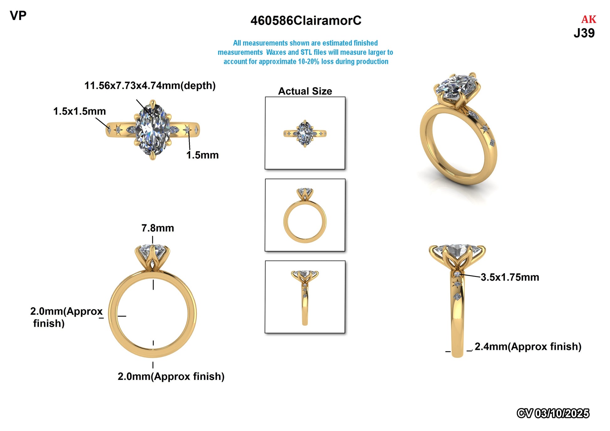 Angelica H. Custom Engagement Ring