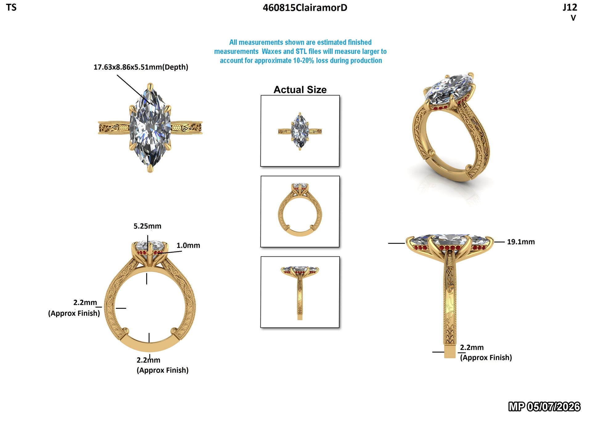 Dina S. Custom Engagement Ring (1/2)