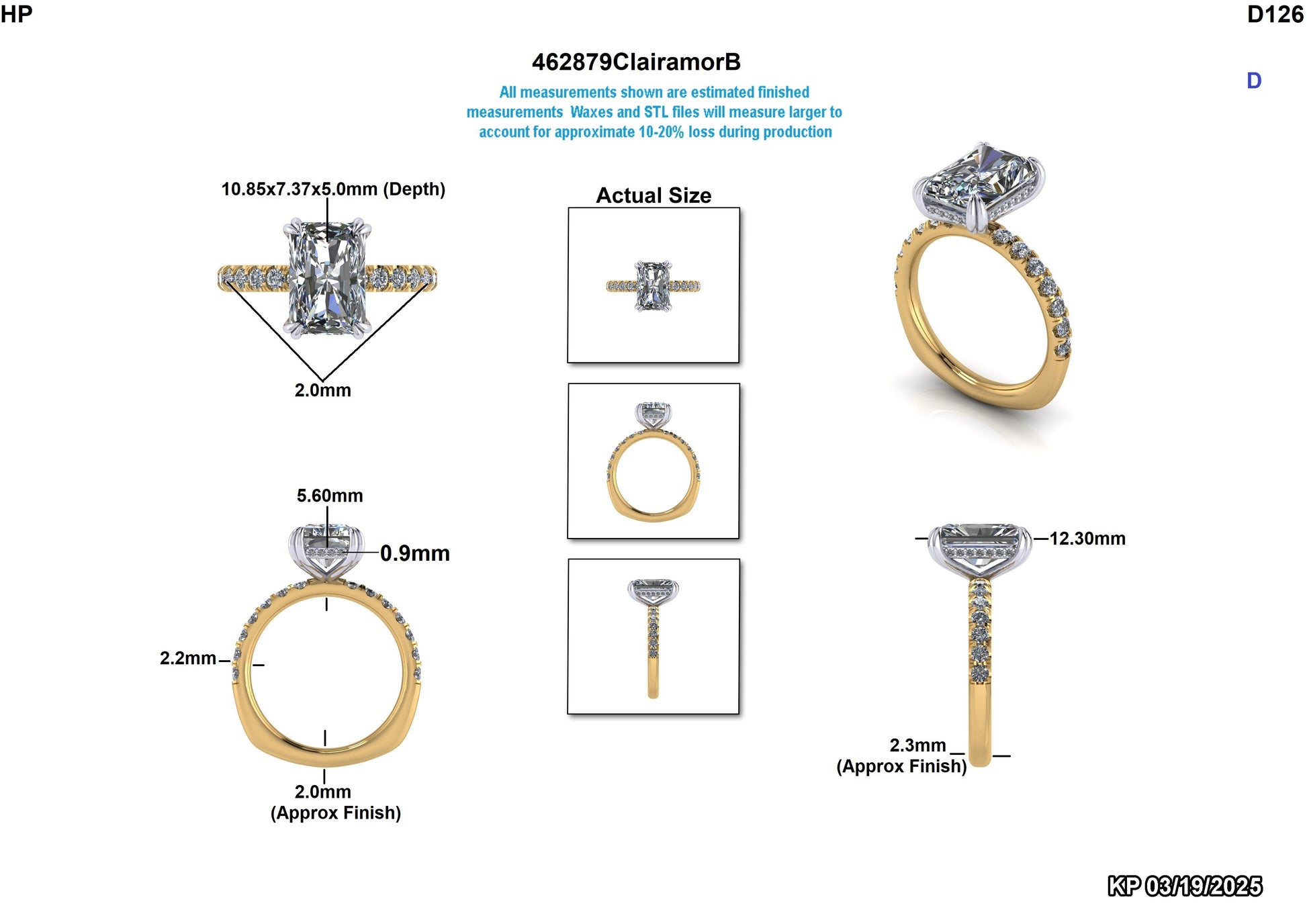 Mc David Custom Engagement Ring