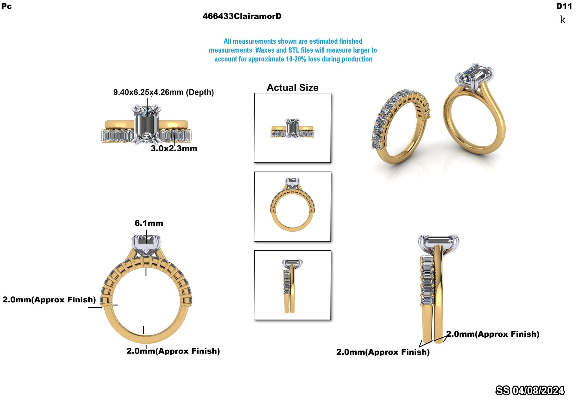 Cynthia G. Custom Wedding Set