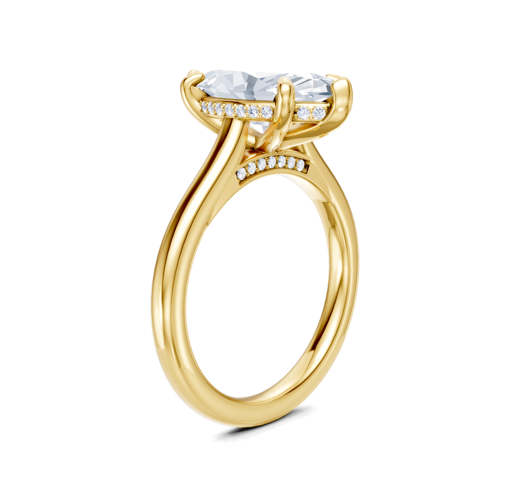 Image for Accented Cathedral | 14k Yellow Gold