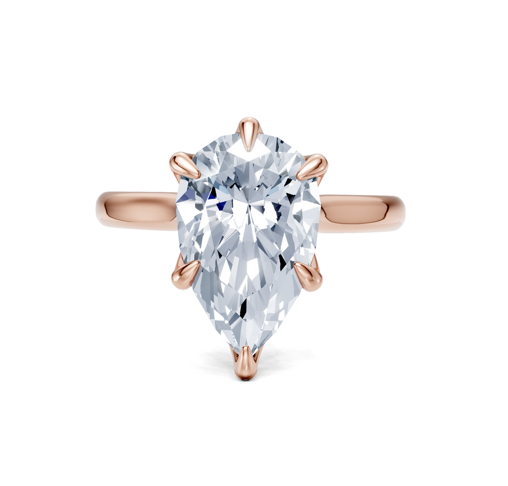 Image for Tulip Style Hidden Halo | 14k Rose Gold