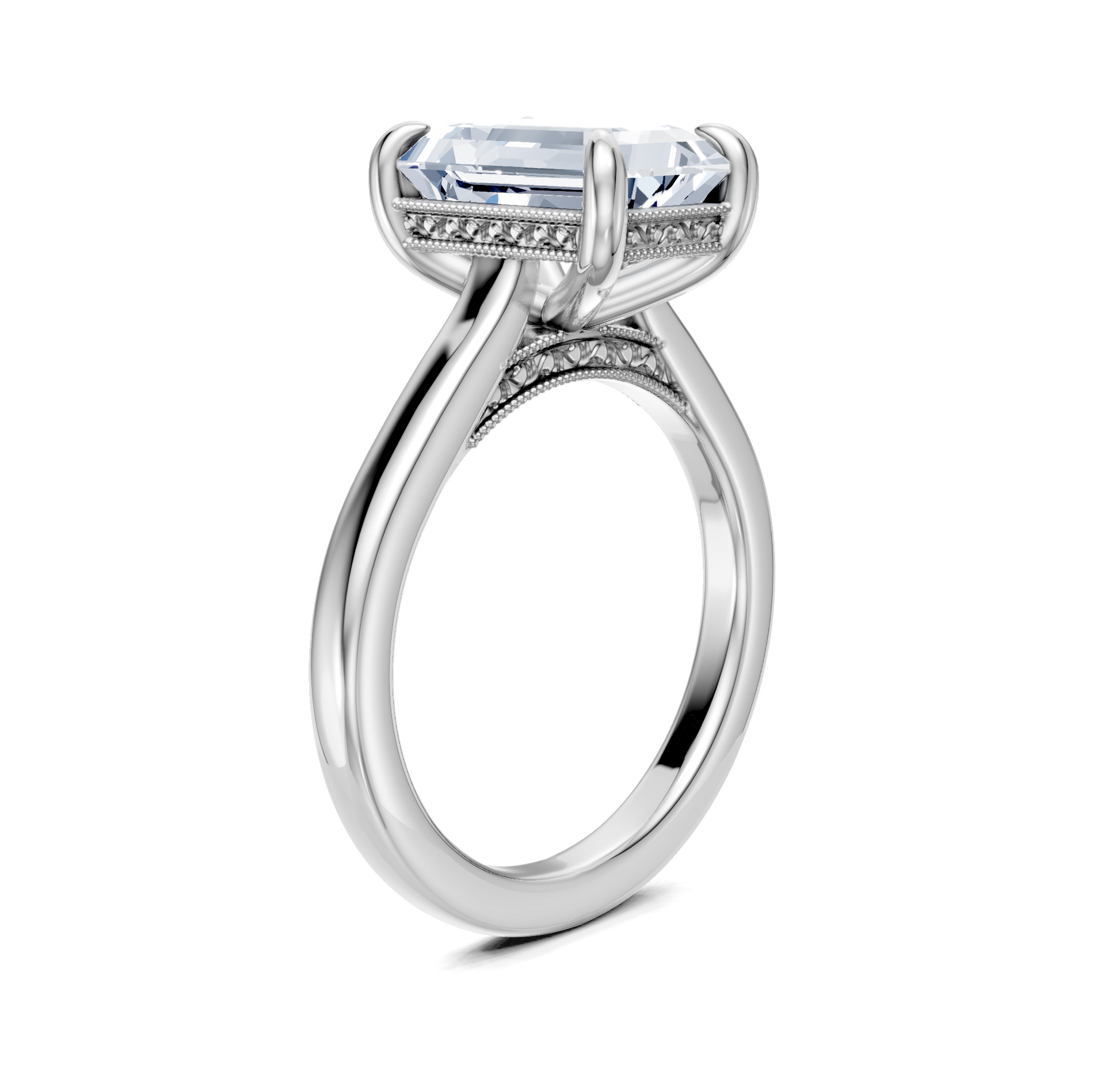 Art Deco Cathedral | 14k White Gold