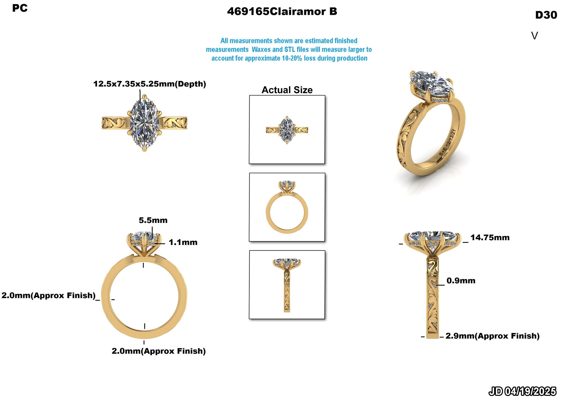 Emily M. Custom Engagement Ring
