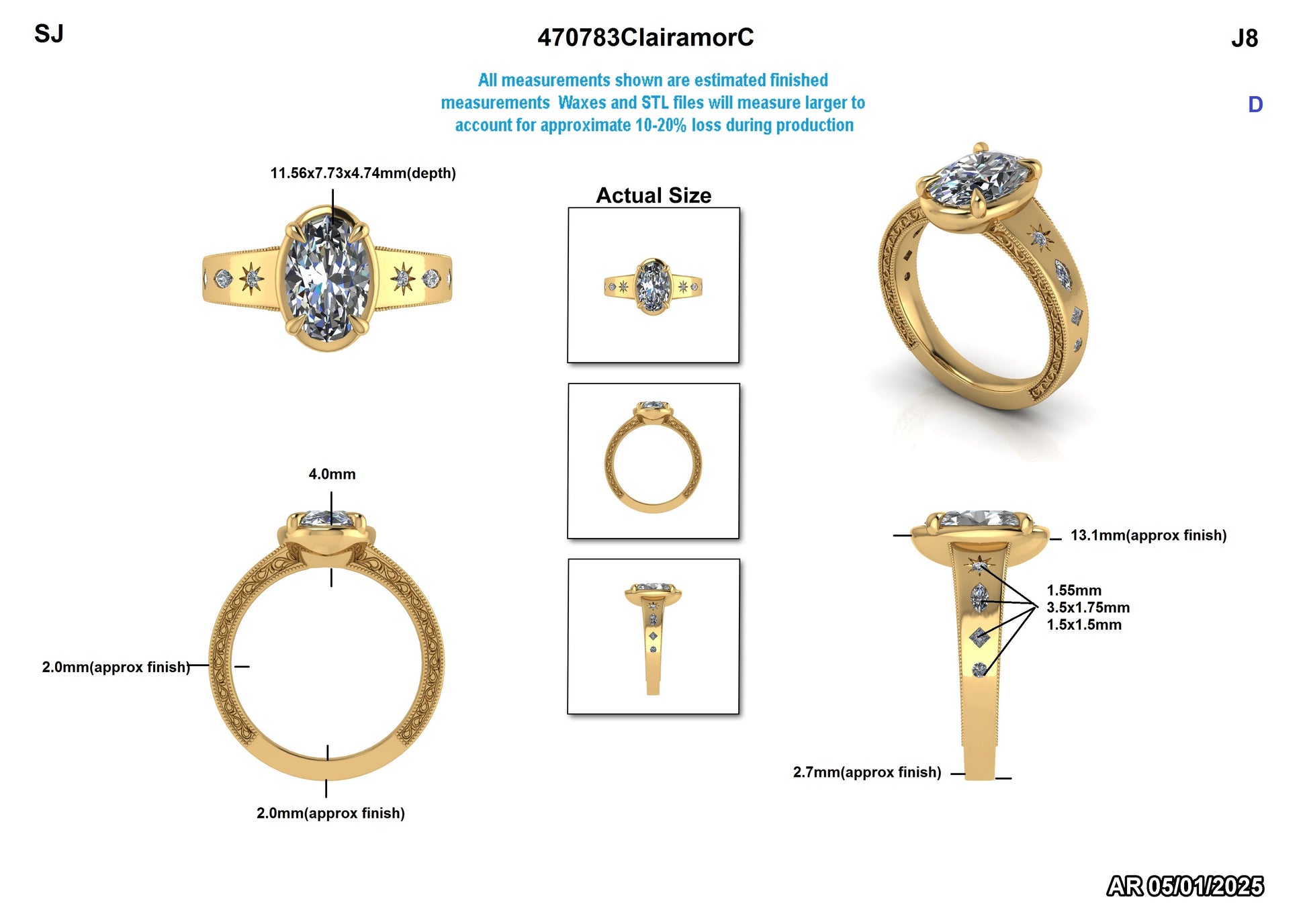 Cam B. Custom Engagement Ring