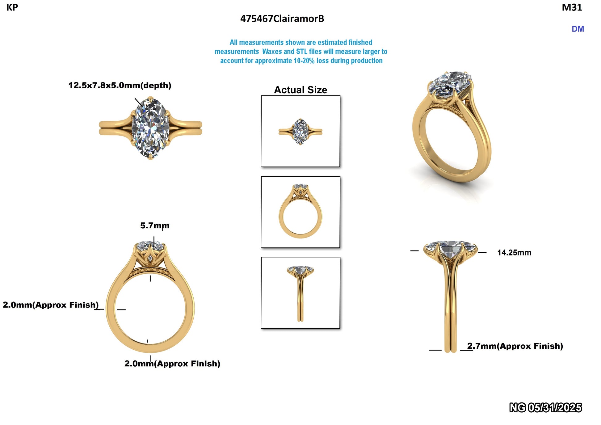 Hannah M. Custom Engagement Ring