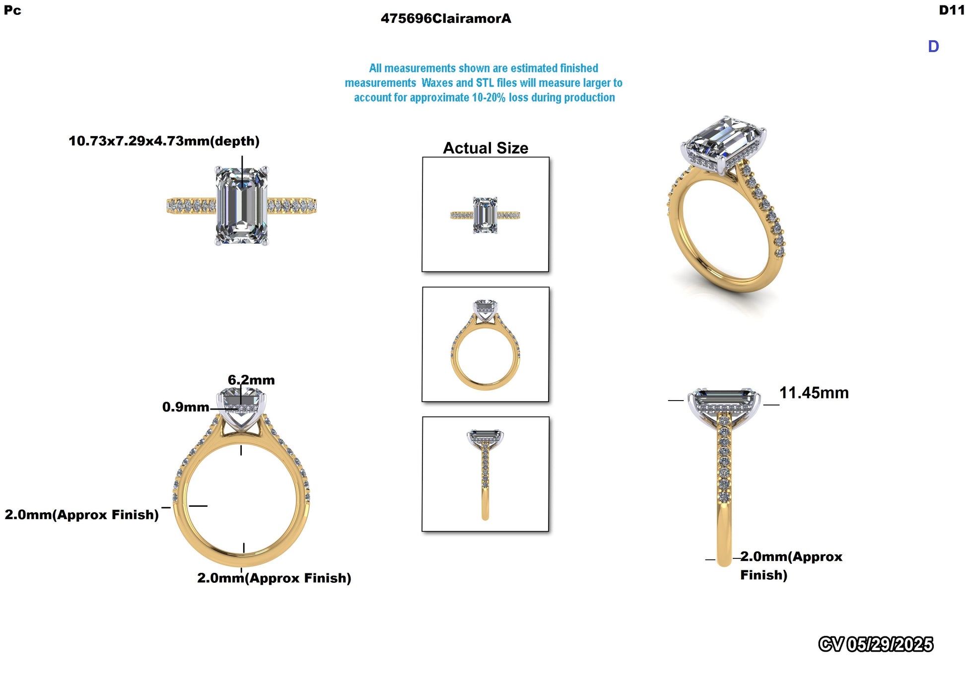 Beno F Custom Engagement Ring Design