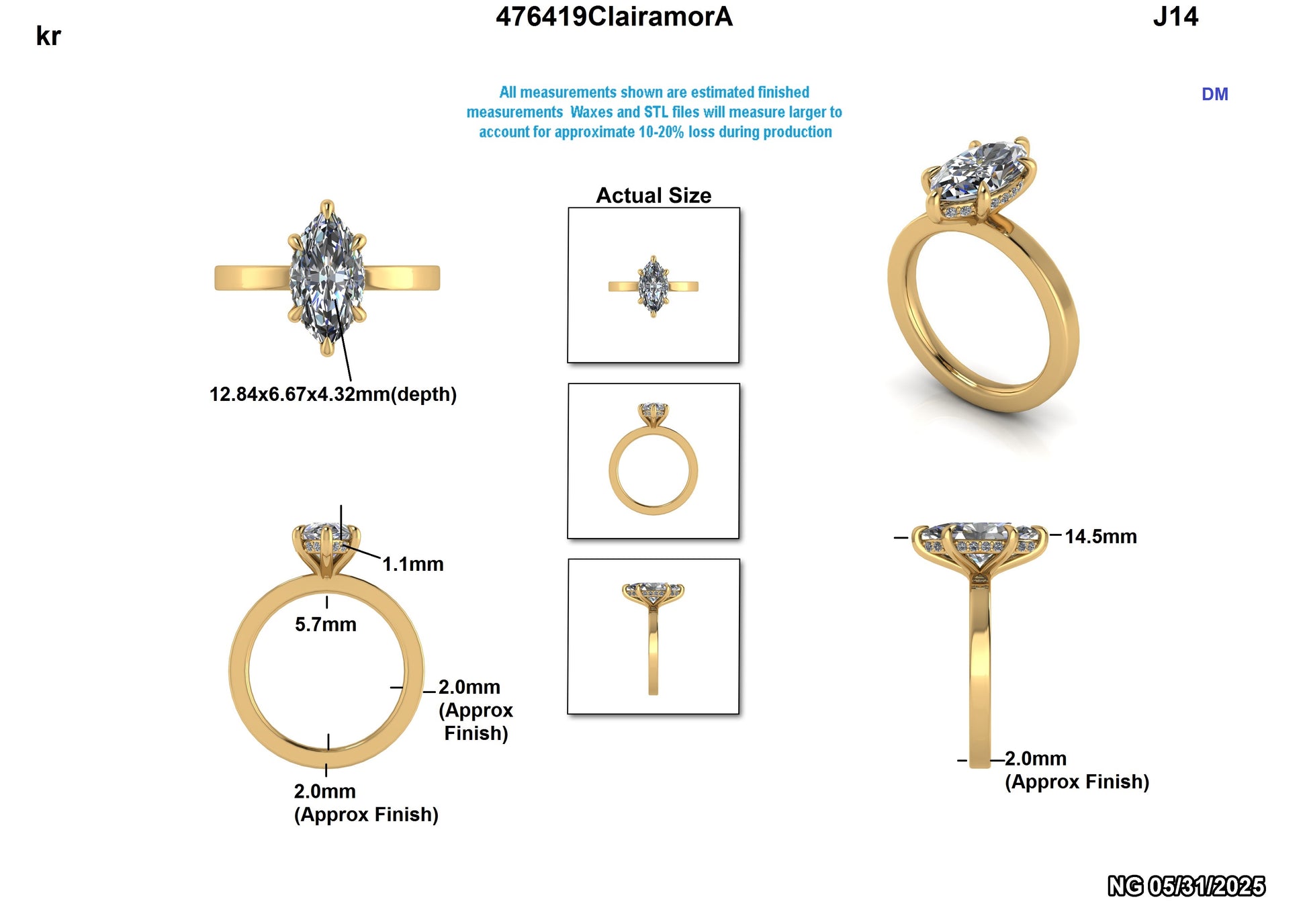 Zavier Custom Engagement Ring Design