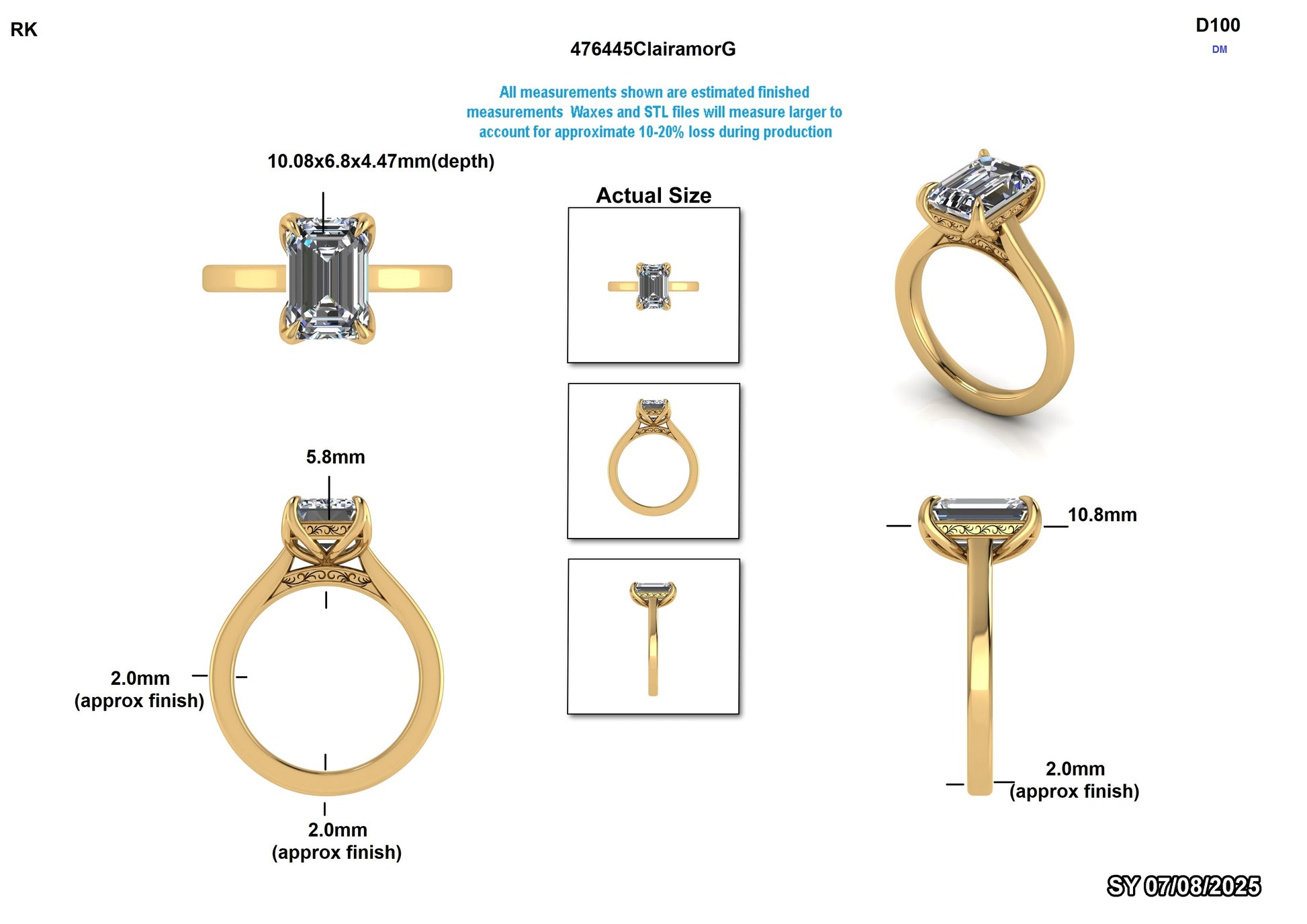 Kristine R. Custom Engagement Ring Design