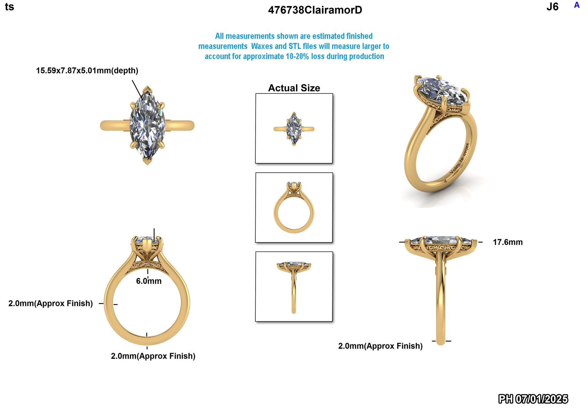 Jasmin Custom Ring Design