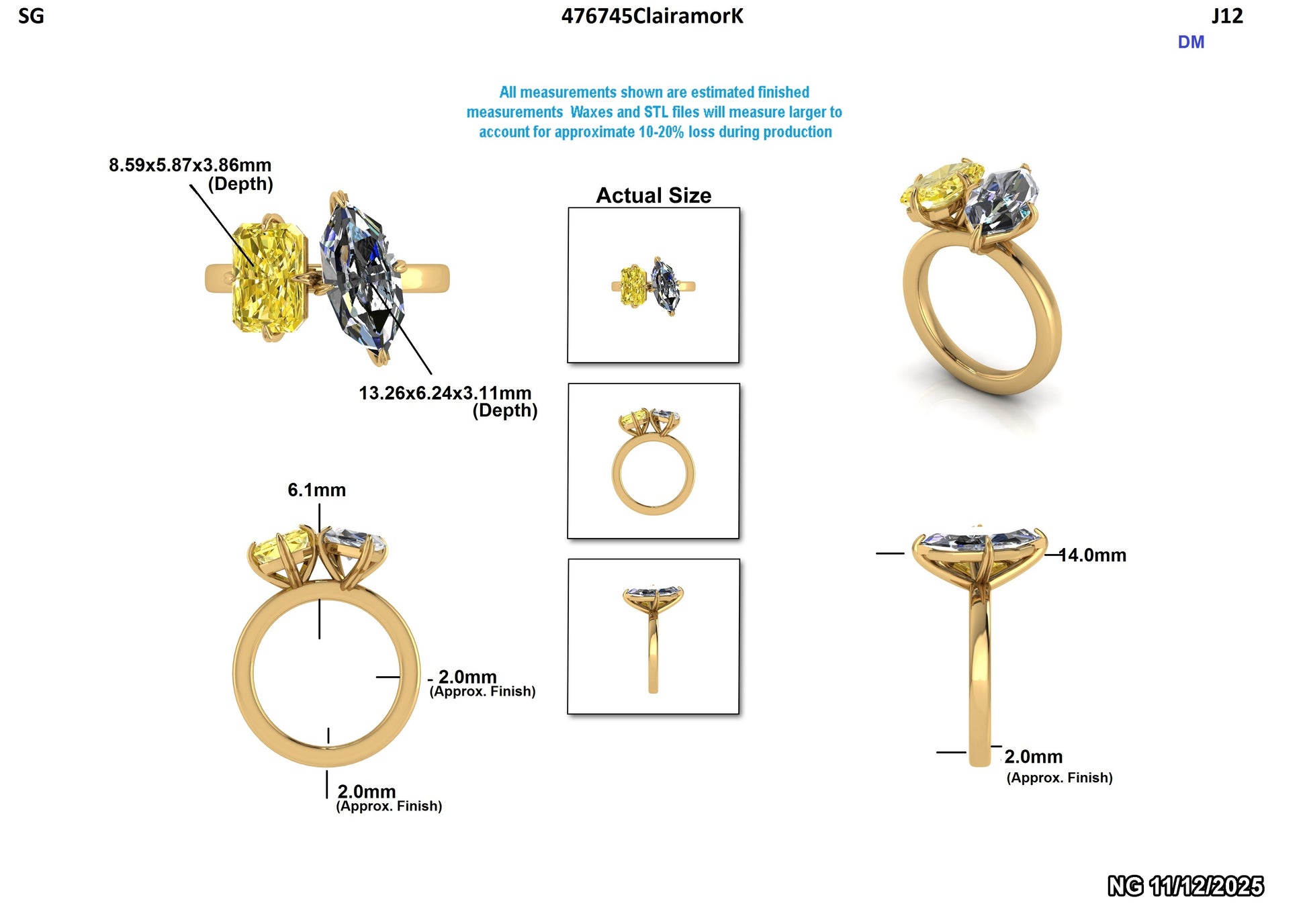 Alex B Custom Engagement Ring Design