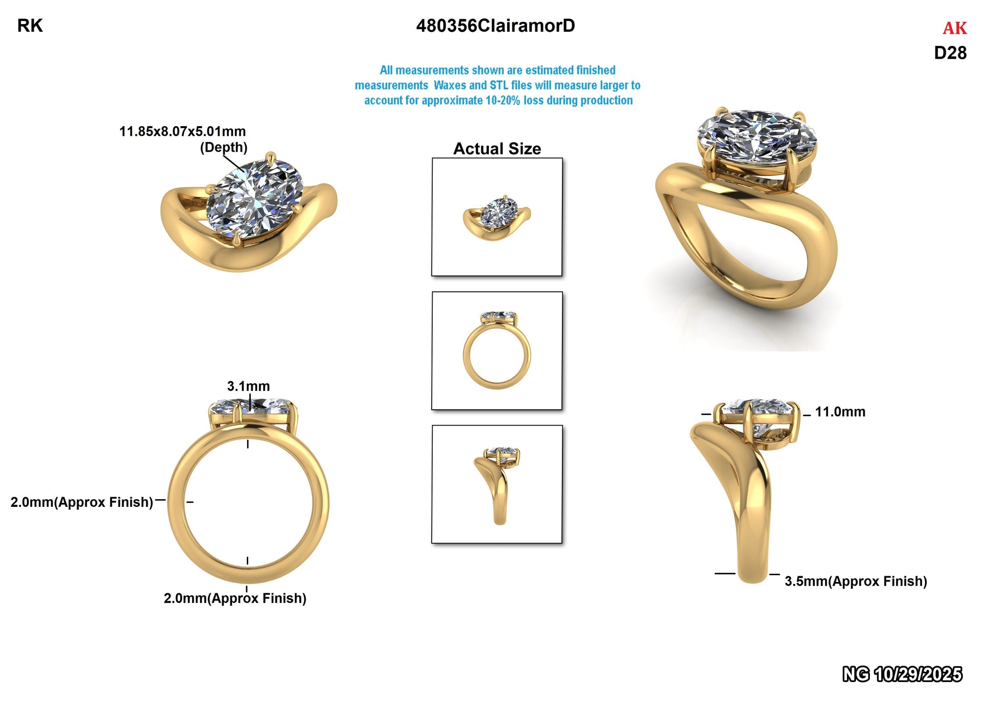 Fiona M Custom Engagement Ring Design