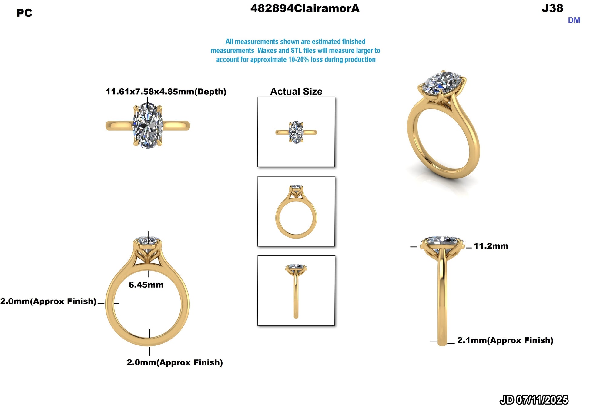 Jessie L Custom Engagment Ring Design