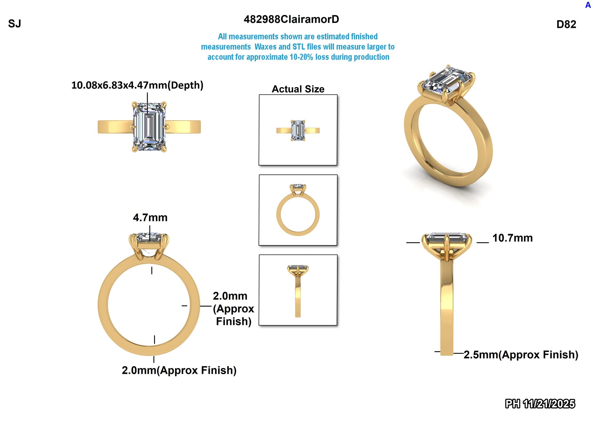 Roman M Custom Engagement Ring Design
