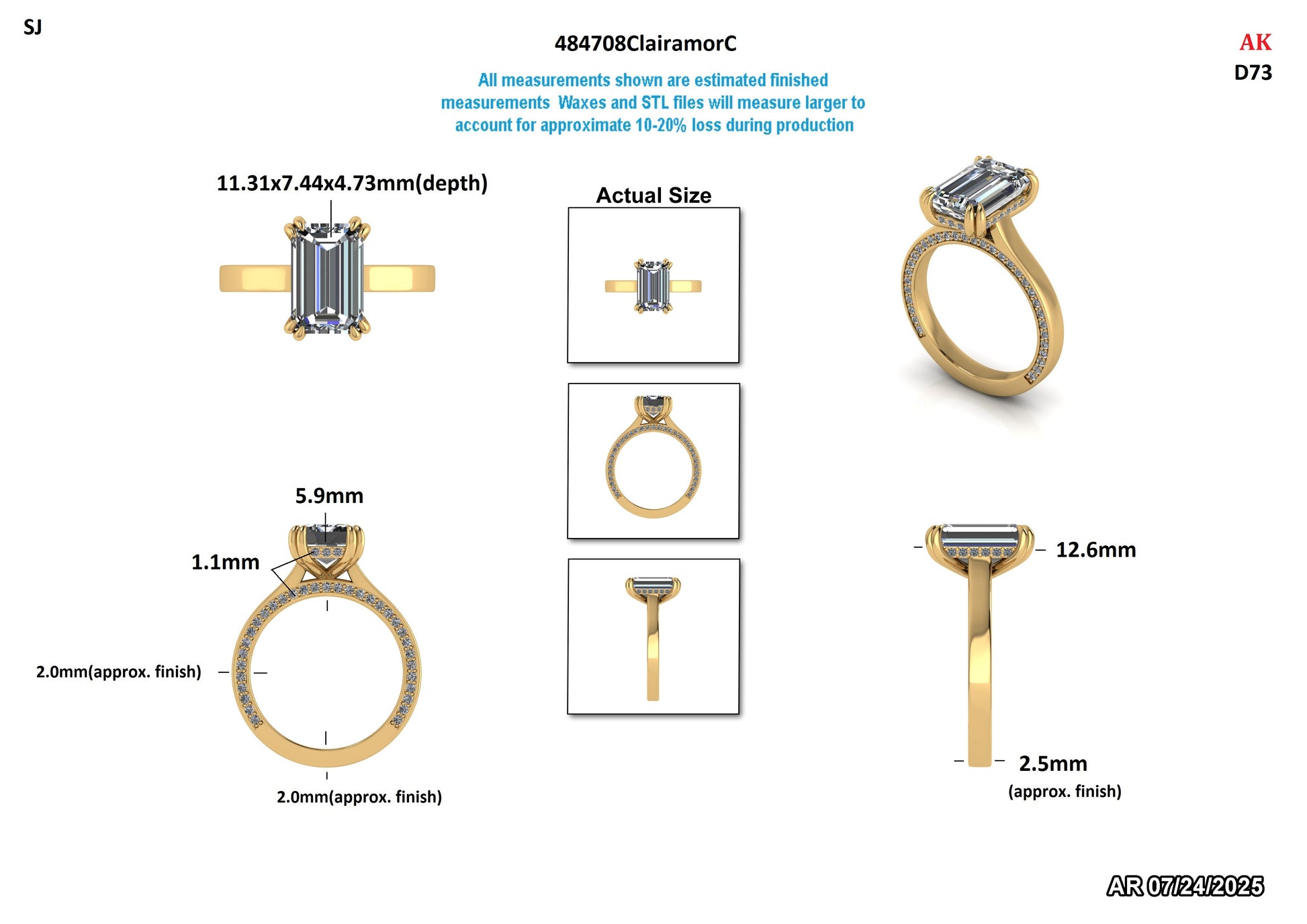 Vera J. Custom Engagement Ring