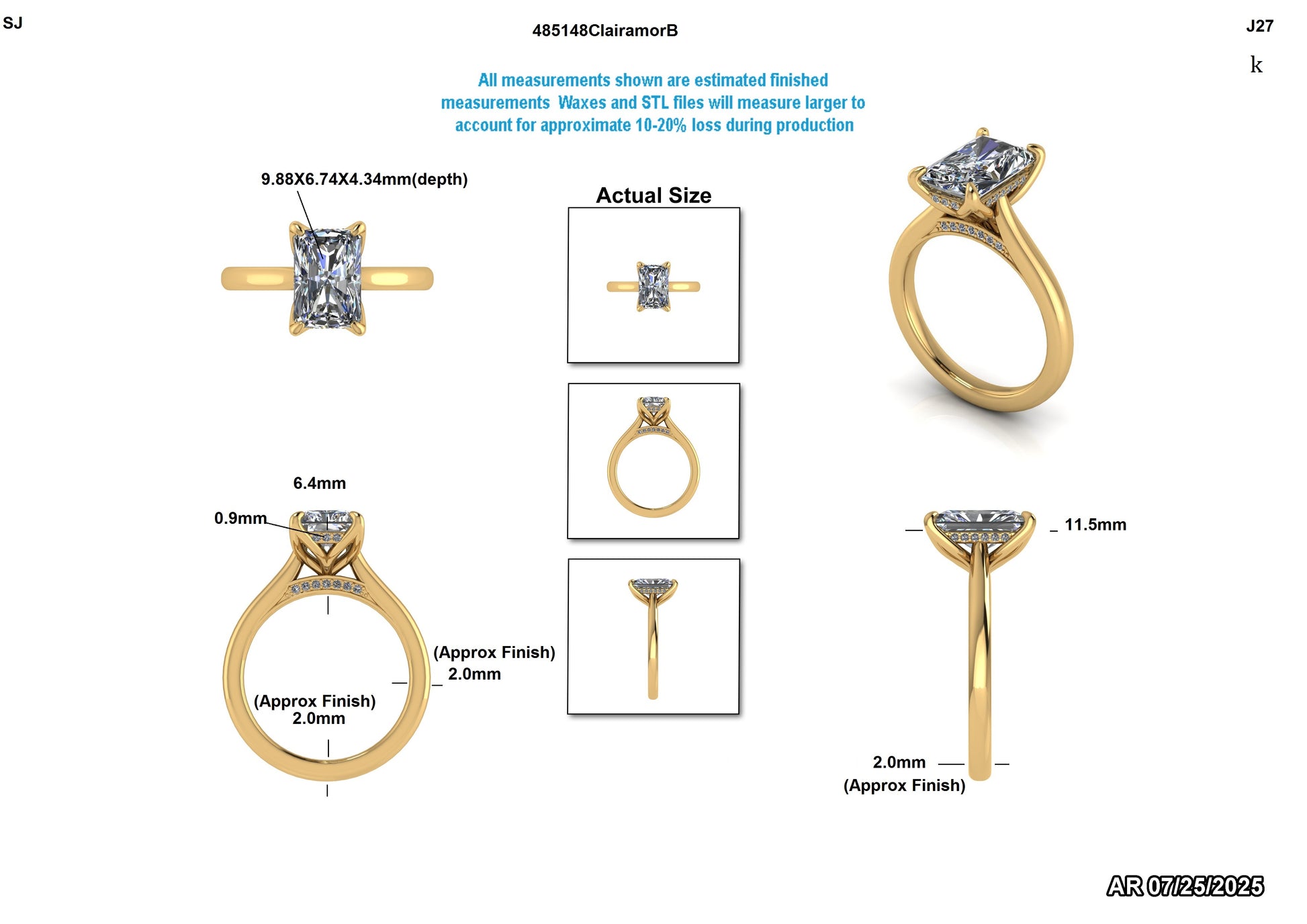 Adrianna T. Custom Engagement Ring