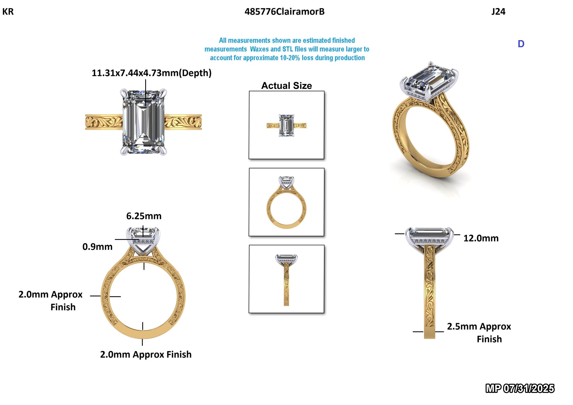 Walter T.B. Custom Engagement Ring