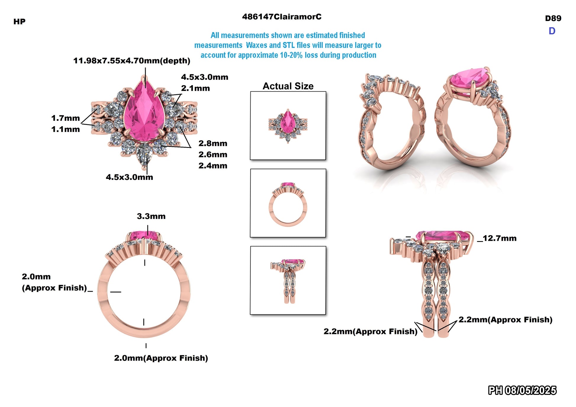 Trevor G. Custom Wedding Set