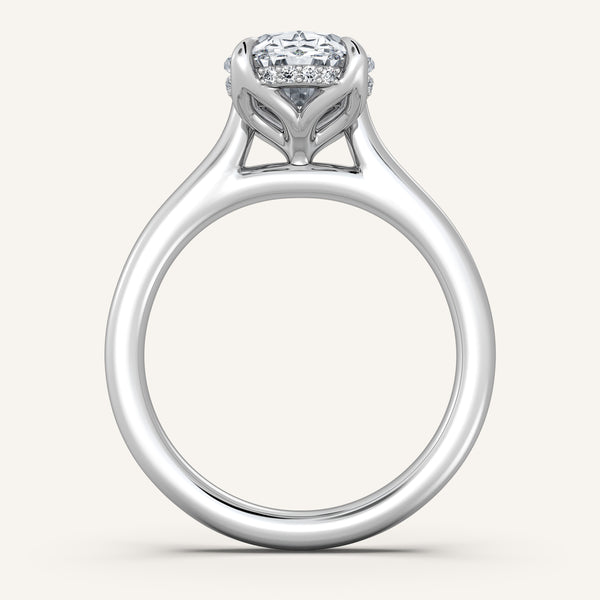 Tulip Style Hidden Halo | Platinum