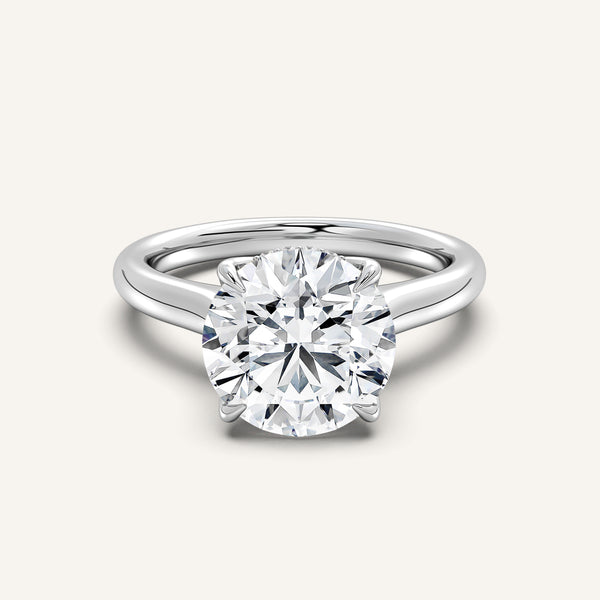 Tulip Style Hidden Halo | Platinum