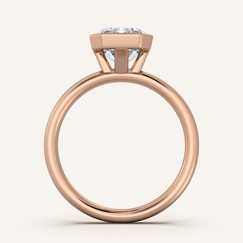 Continu Bezel Set | 18k Rose Gold