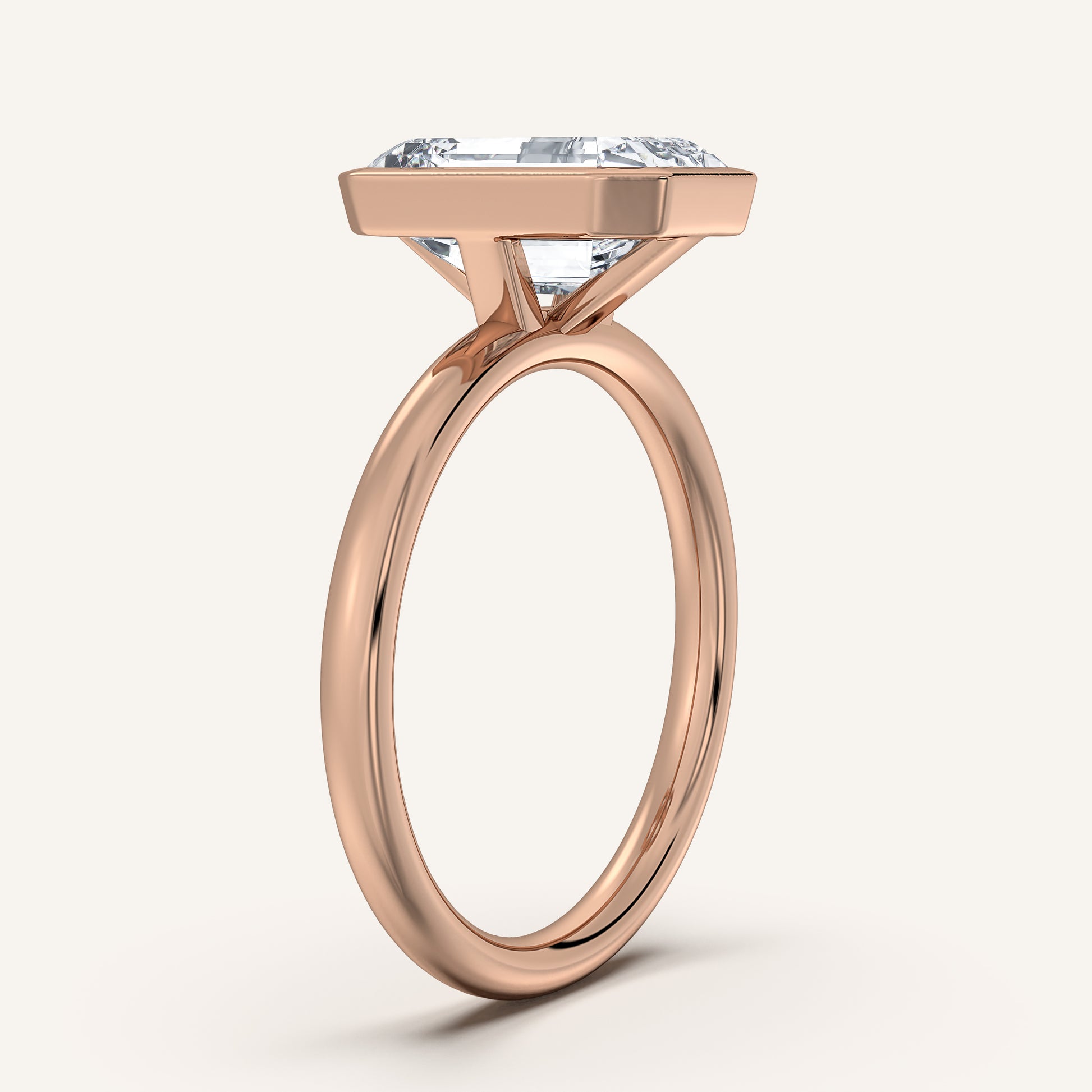 Continu Bezel Set | 18k Rose Gold