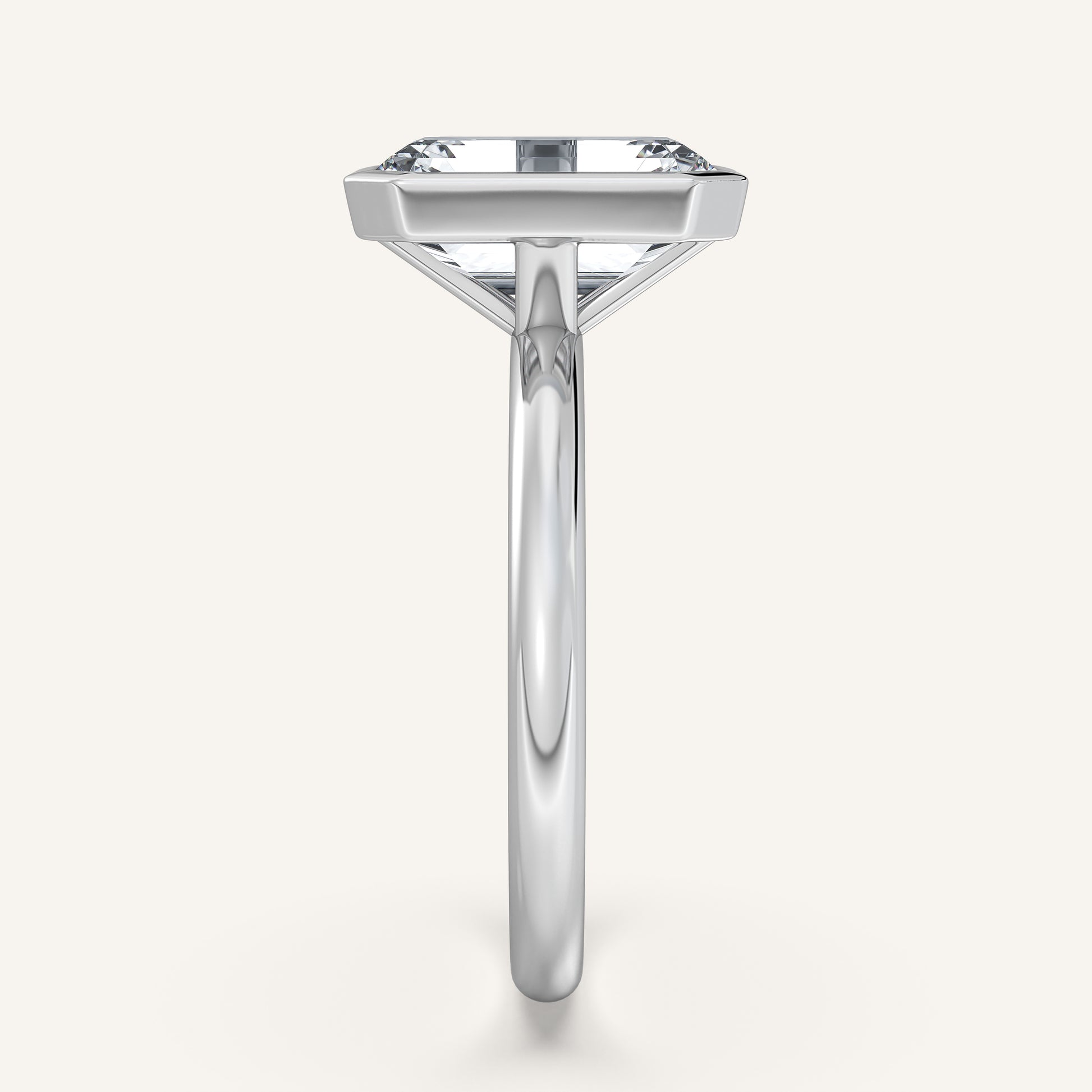 Continu Bezel Set | 14k White Gold