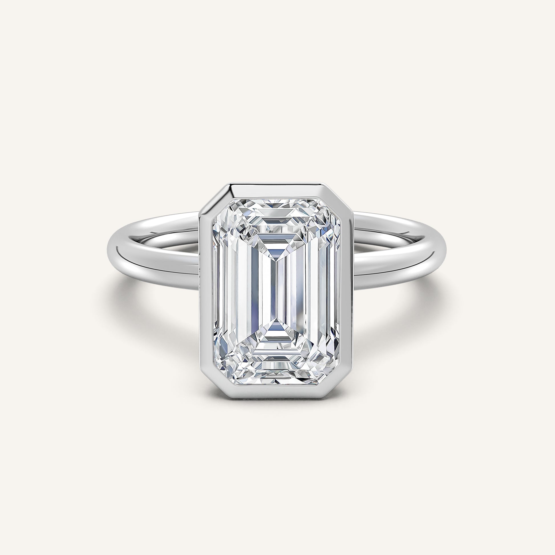 Continu Bezel Set | 14k White Gold