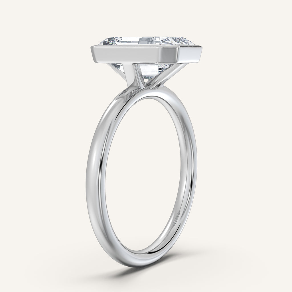 Continu Bezel Set | 18k White Gold