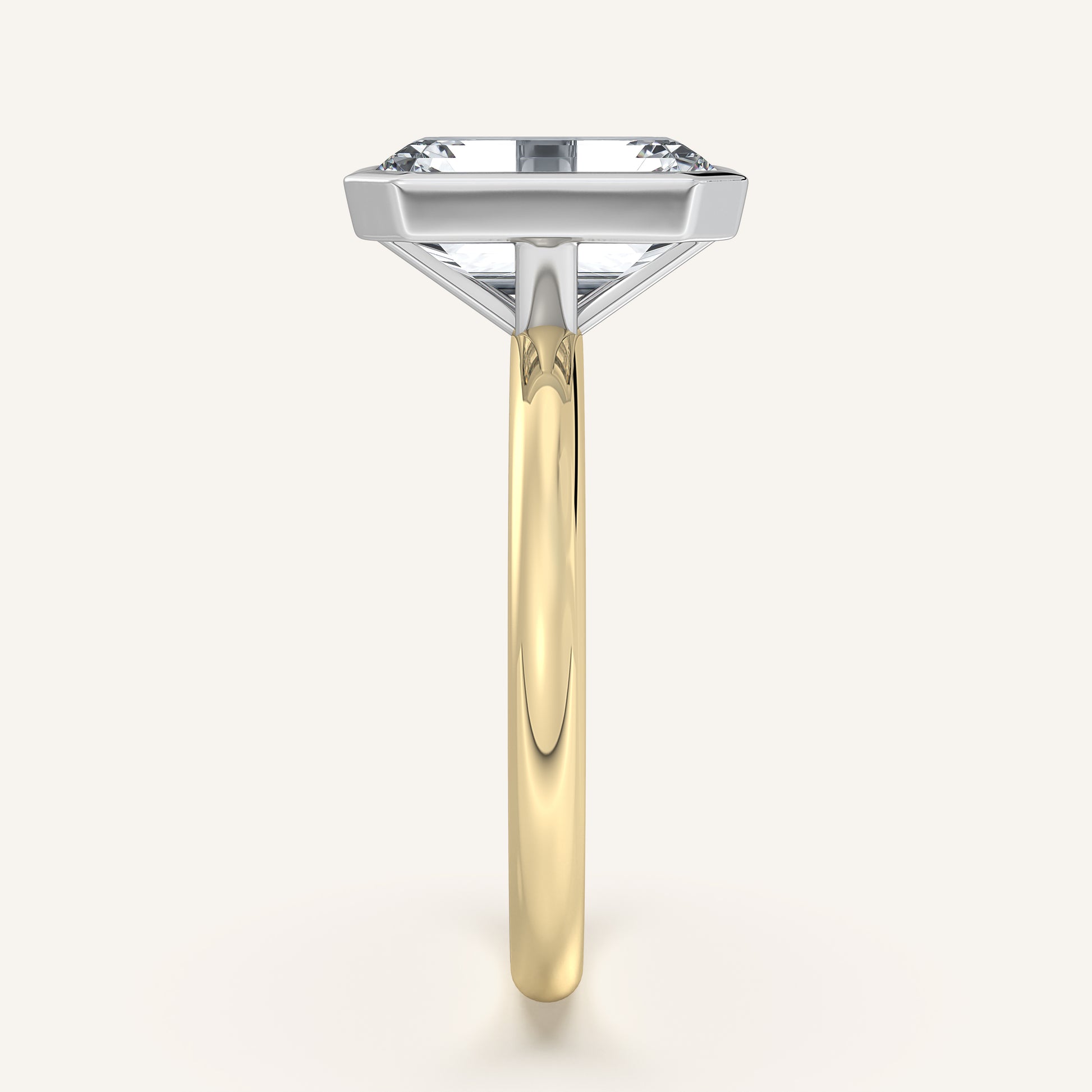 Continu Bezel Set | 14k Two Tone