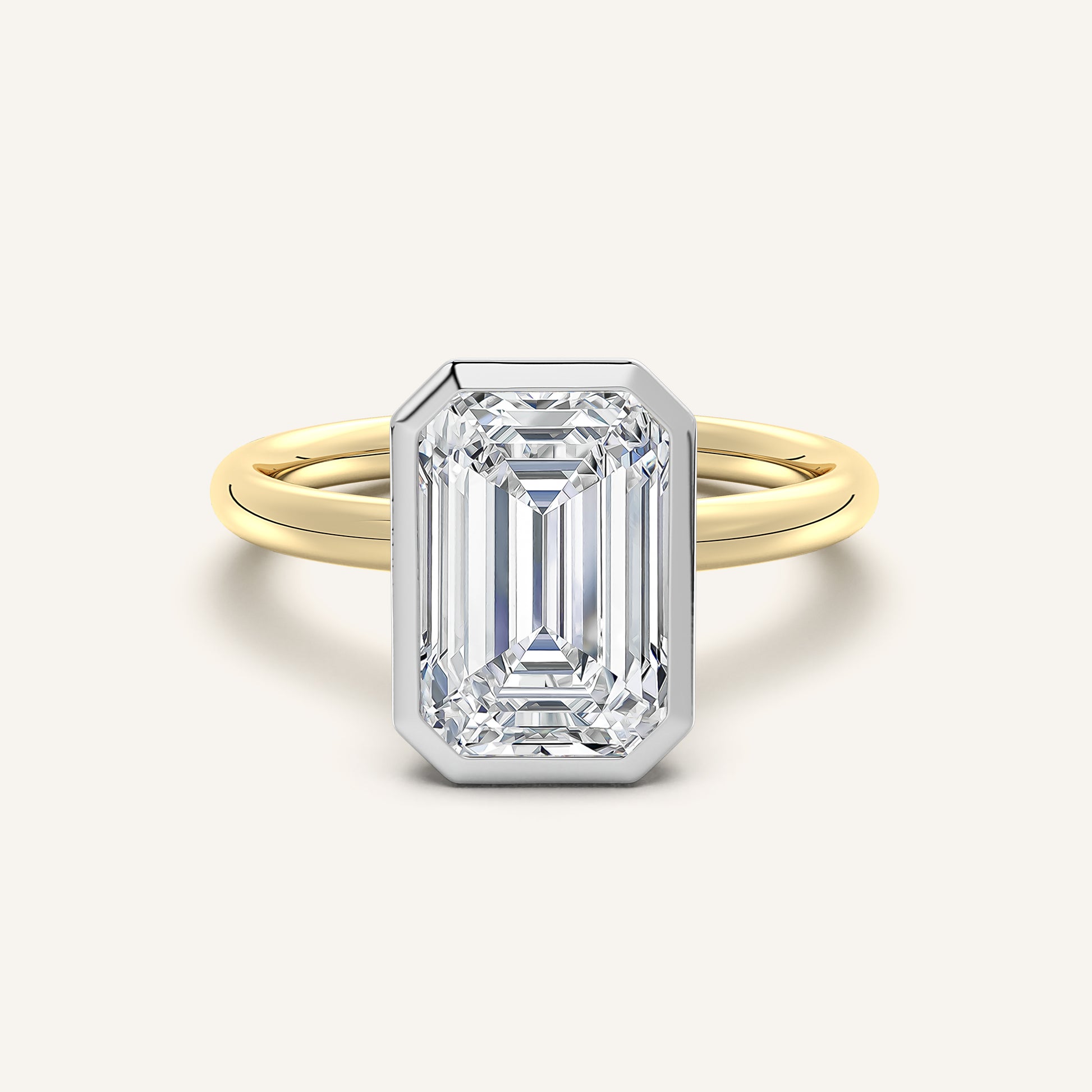 Continu Bezel Set| 18k Two Tone