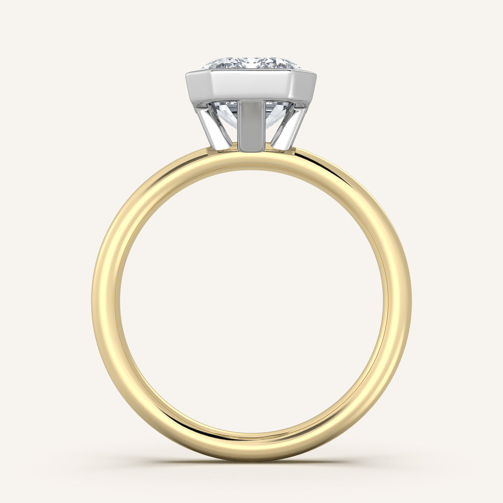 Continu Bezel Set| 18k Two Tone