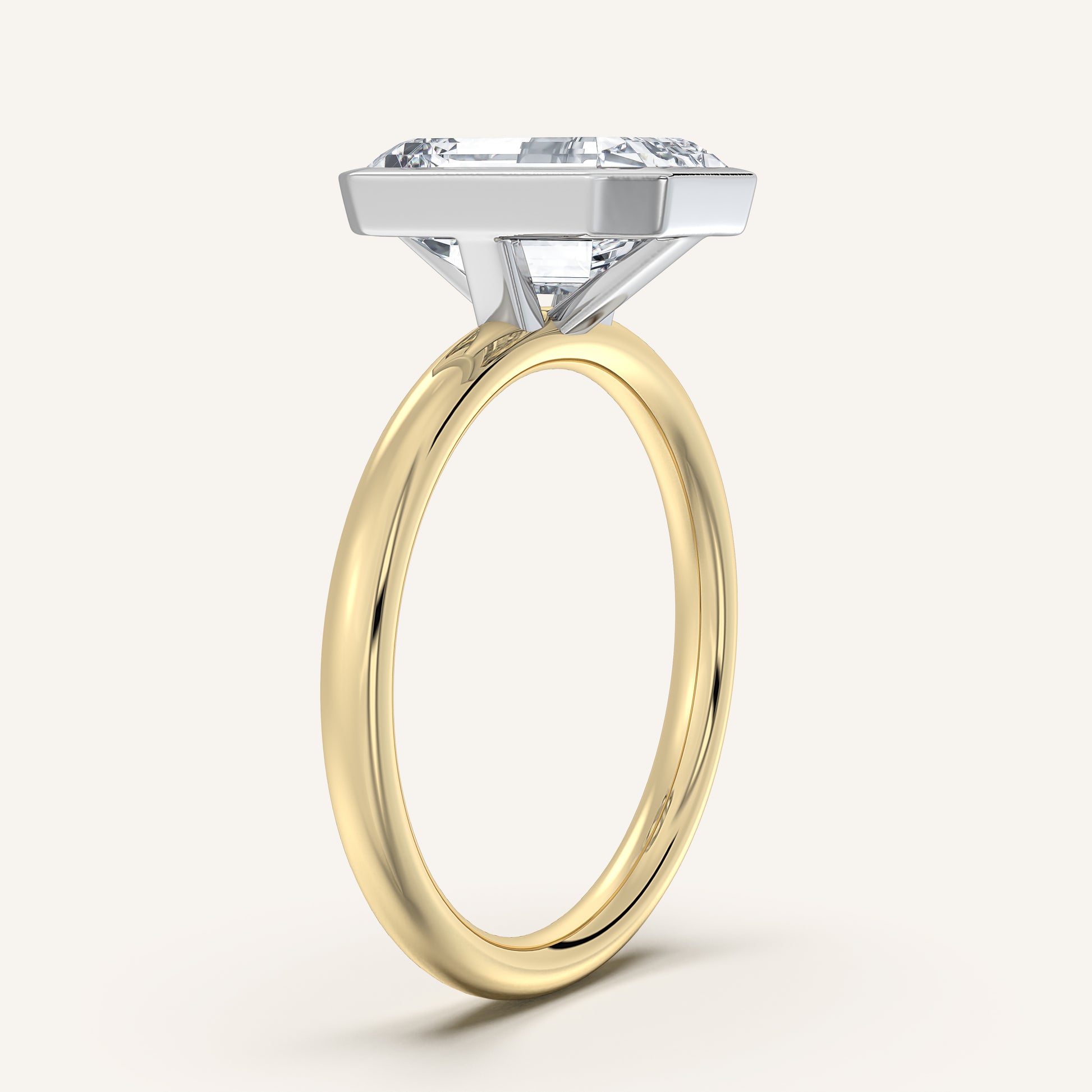 Continu Bezel Set | 14k Two Tone