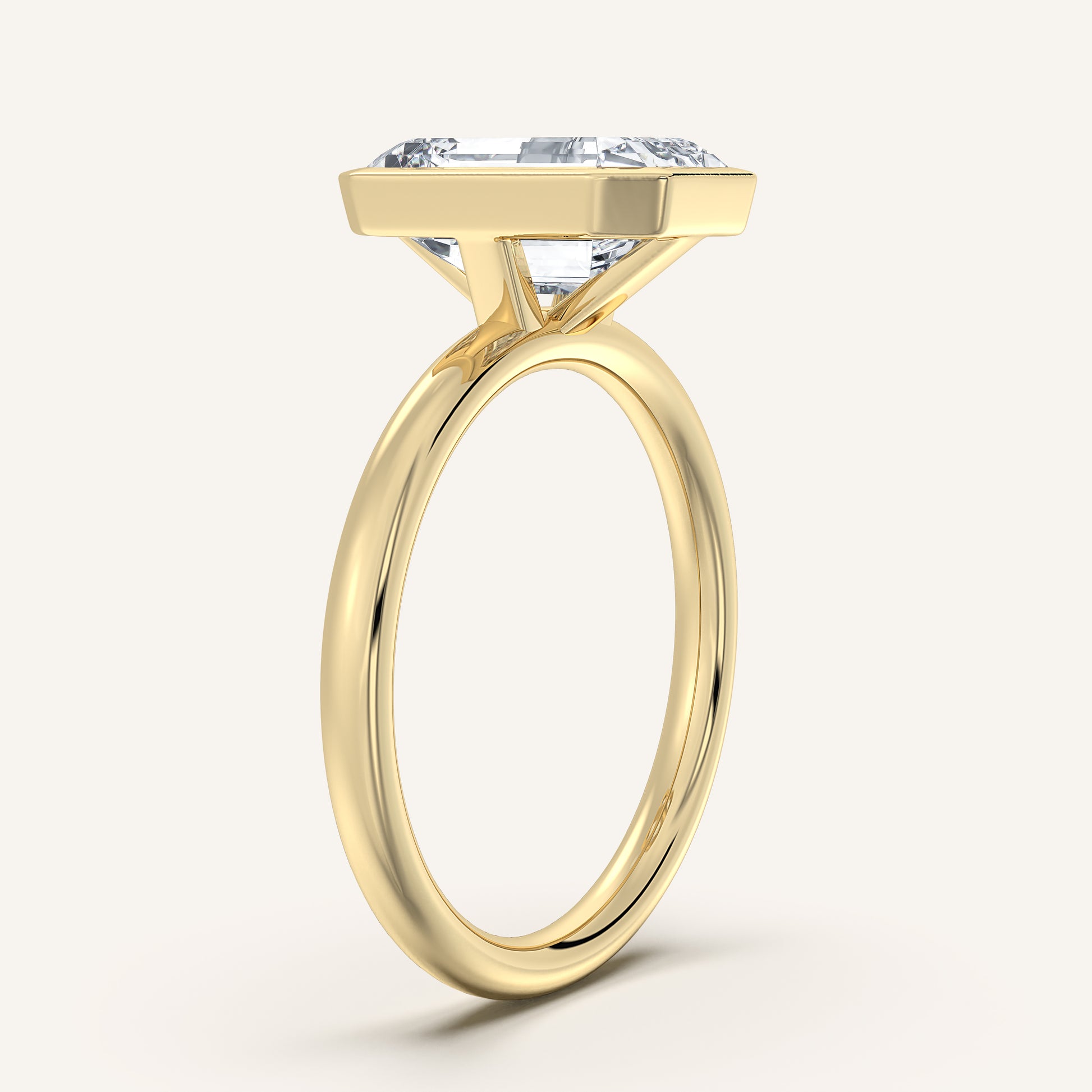 Continu Bezel Set | 14k Yellow Gold