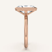 Image for Radiant Cut Bezel Set Engagement Ring | 14k Rose Gold