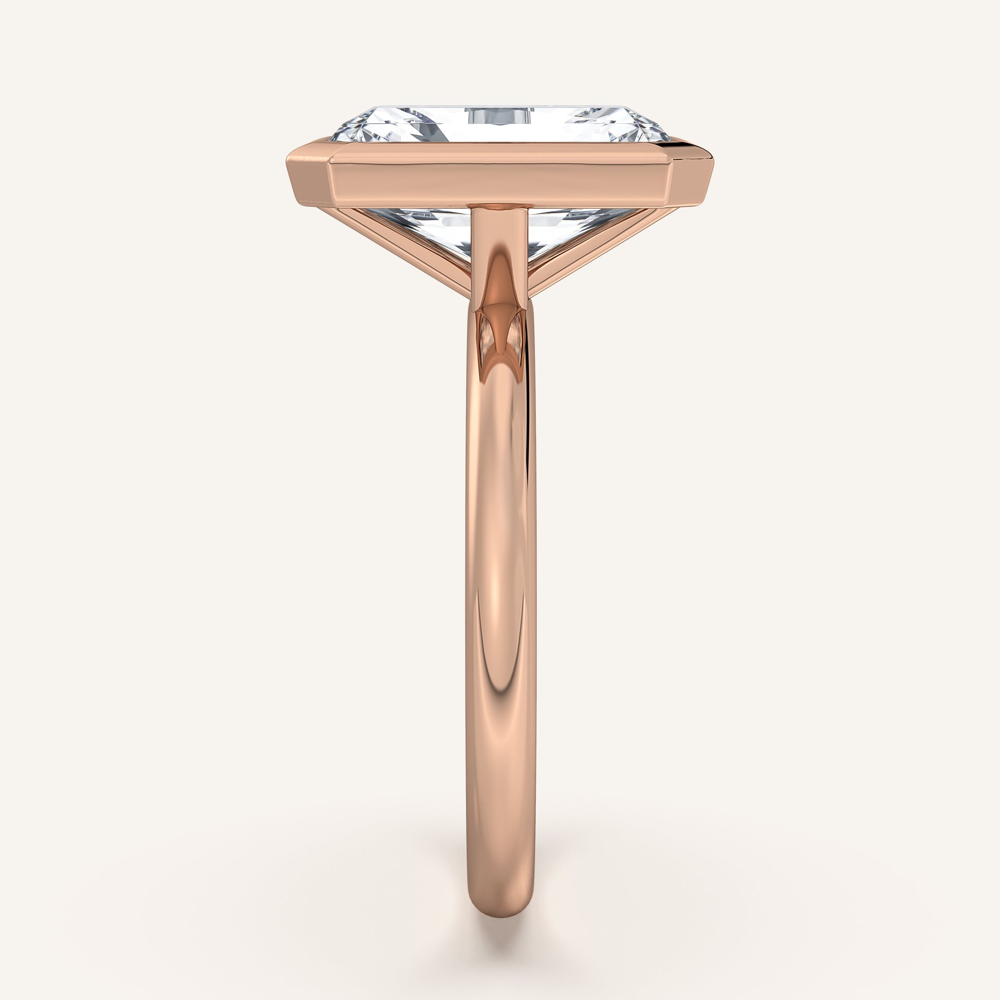 Continu Bezel Set | 18k Rose Gold