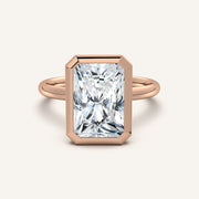 Image for Radiant Cut Bezel Set Engagement Ring | 14k Rose Gold