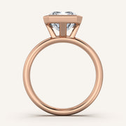 Image for Radiant Cut Bezel Set Engagement Ring | 14k Rose Gold