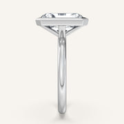 Image for Radiant Cut Bezel Set Engagement Ring | 14k White Gold