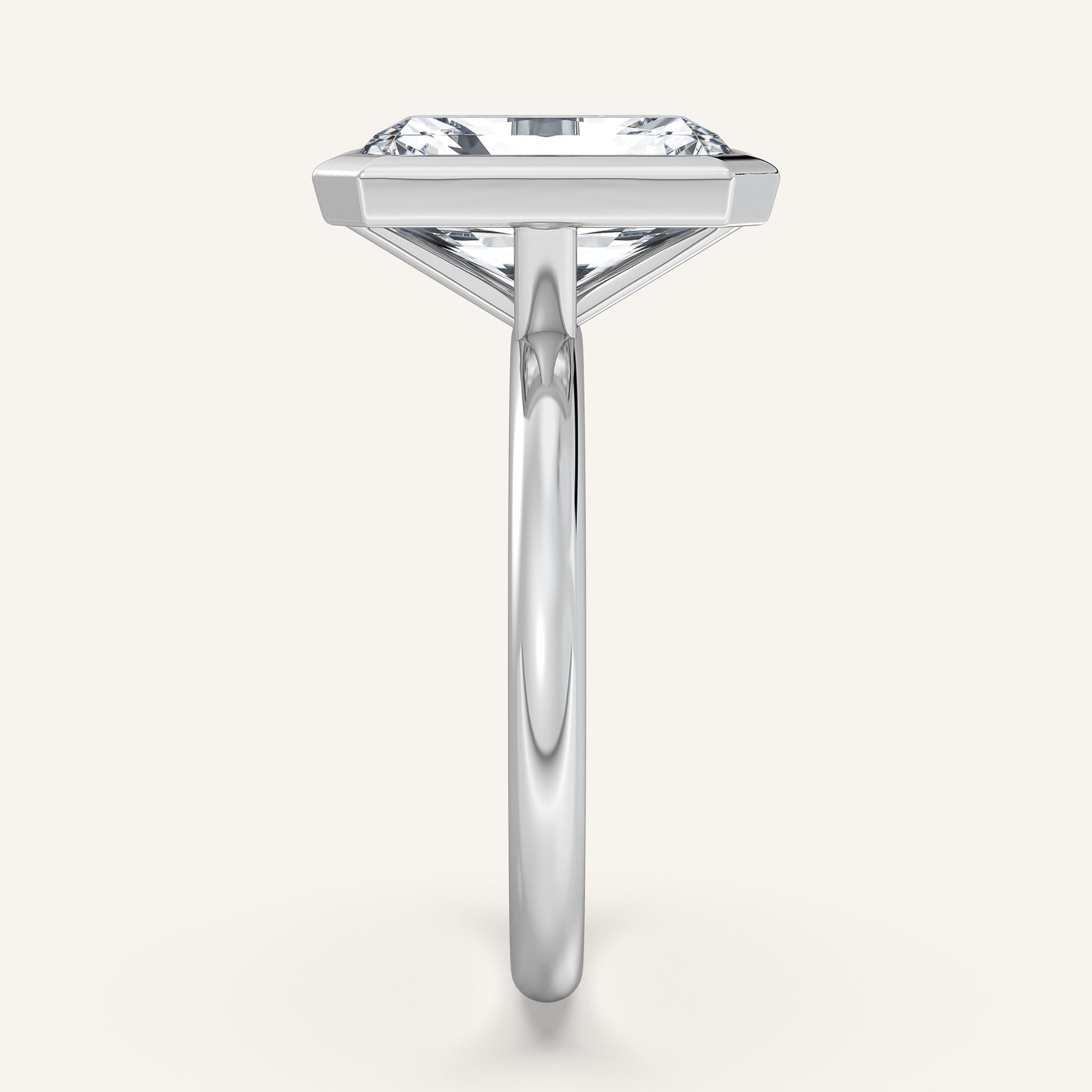 Continu Bezel Set | 14k White Gold