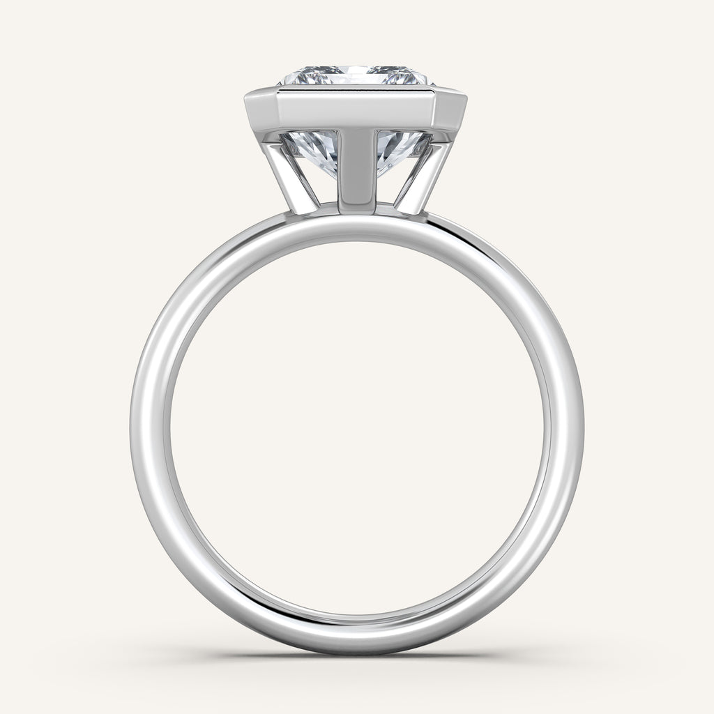 Continu Bezel Set | 18k White Gold