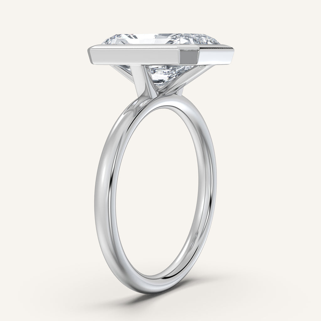 Continu Bezel Set | 18k White Gold