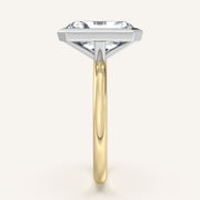 Image for Radiant Cut Bezel Set Engagement Ring | 14k Two Tone