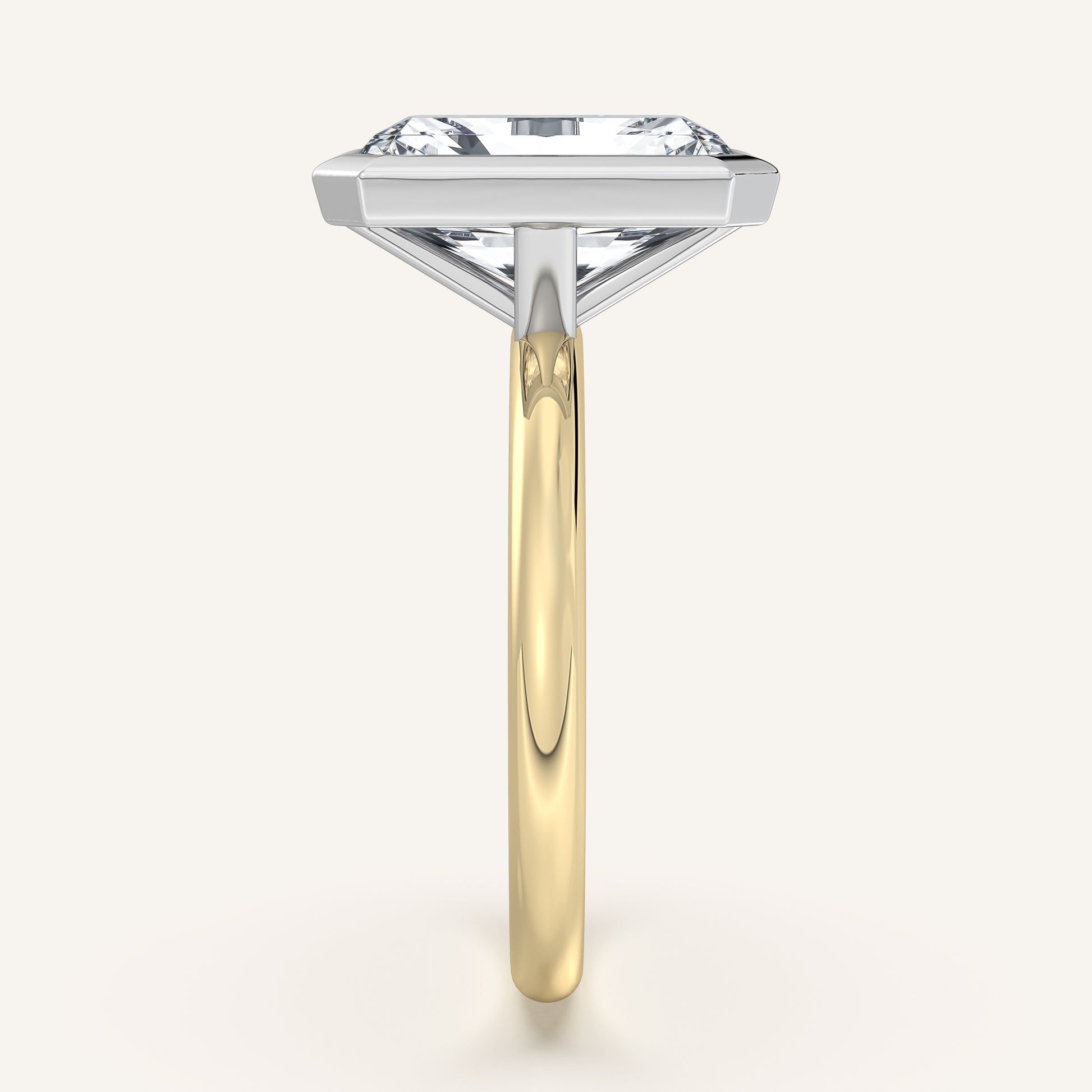 Continu Bezel Set| 14k Two Tone