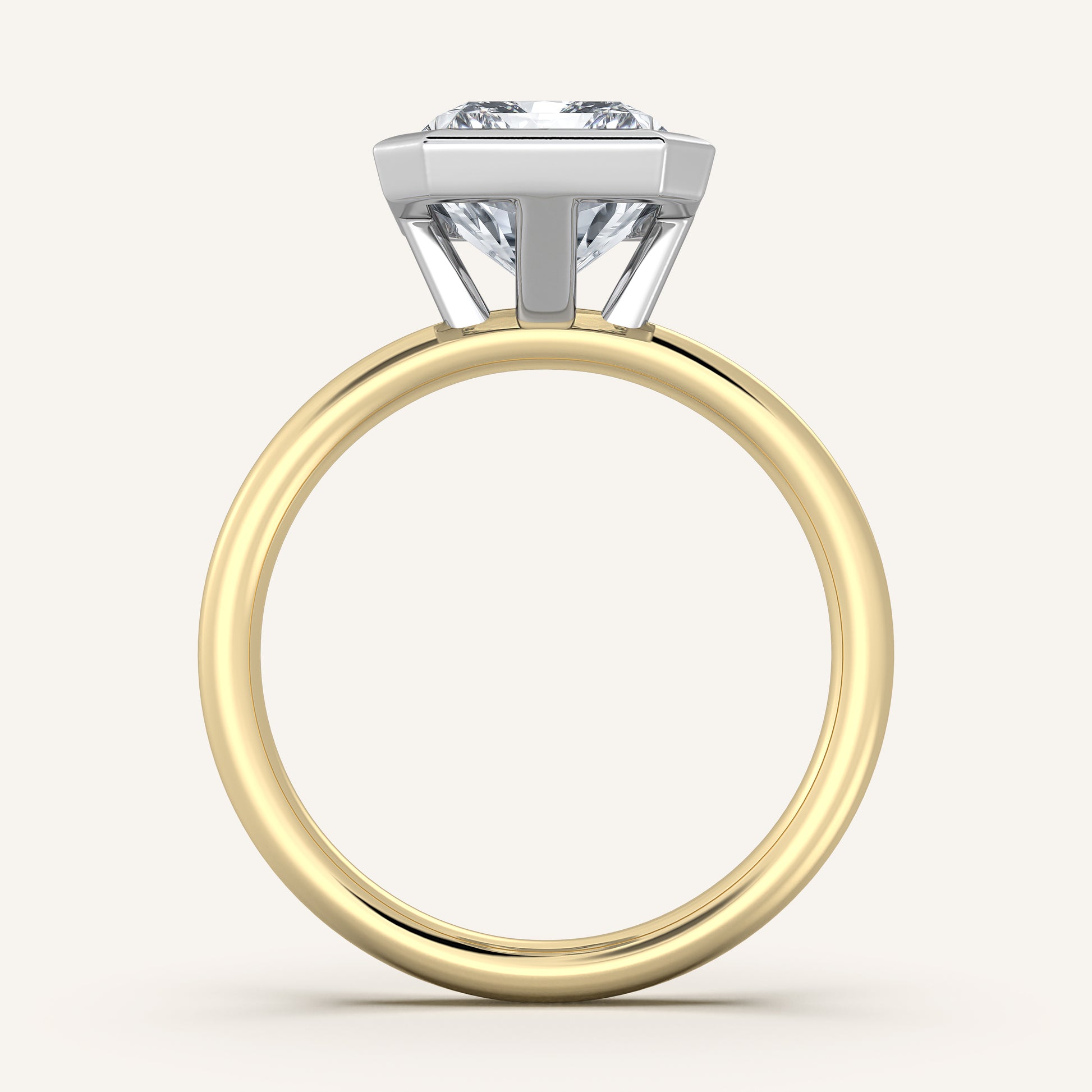 Continu Bezel Set| 14k Two Tone