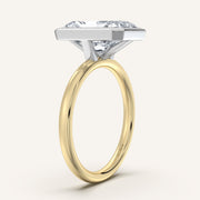 Image for Radiant Cut Bezel Set Engagement Ring | 14k Two Tone