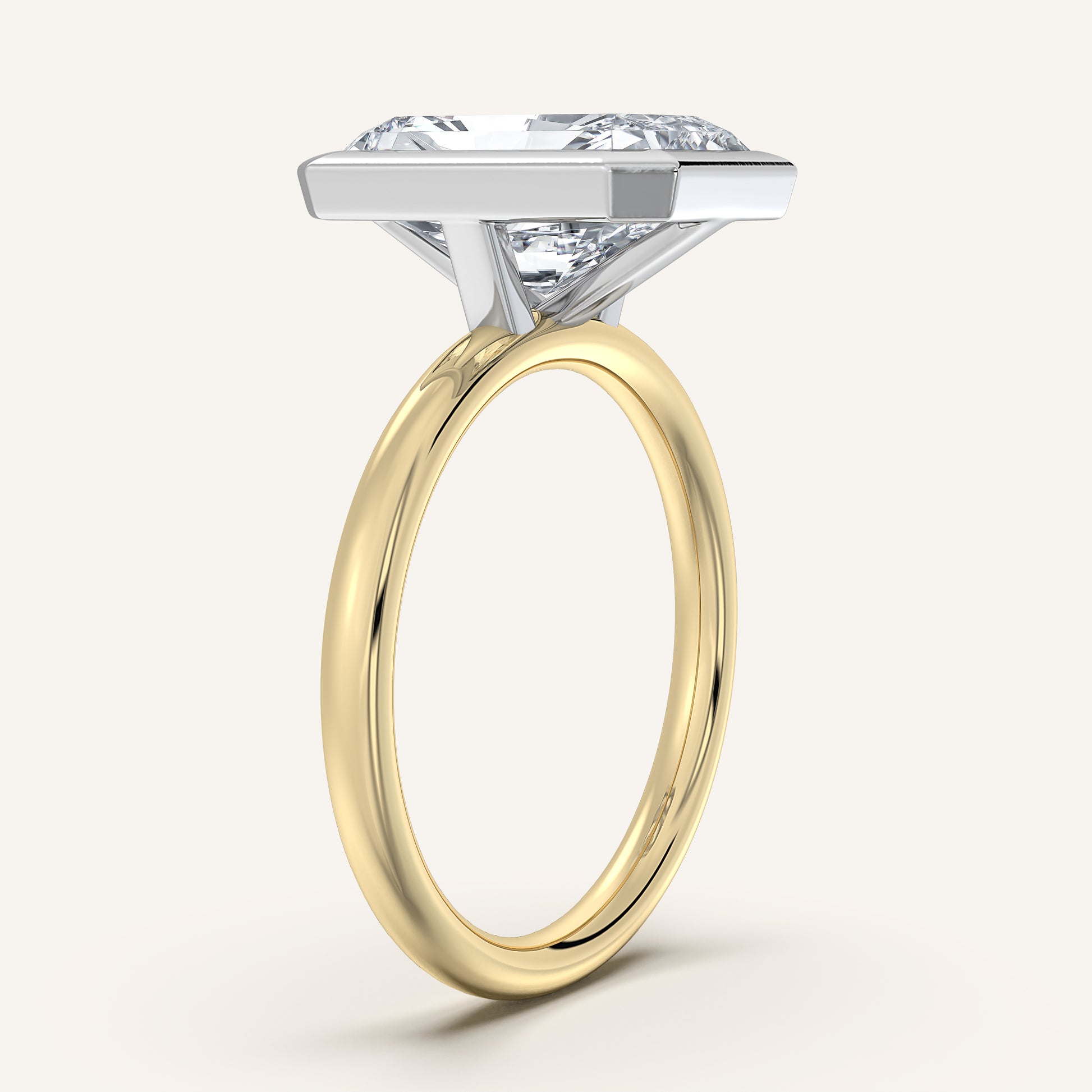 Continu Bezel Set| 14k Two Tone