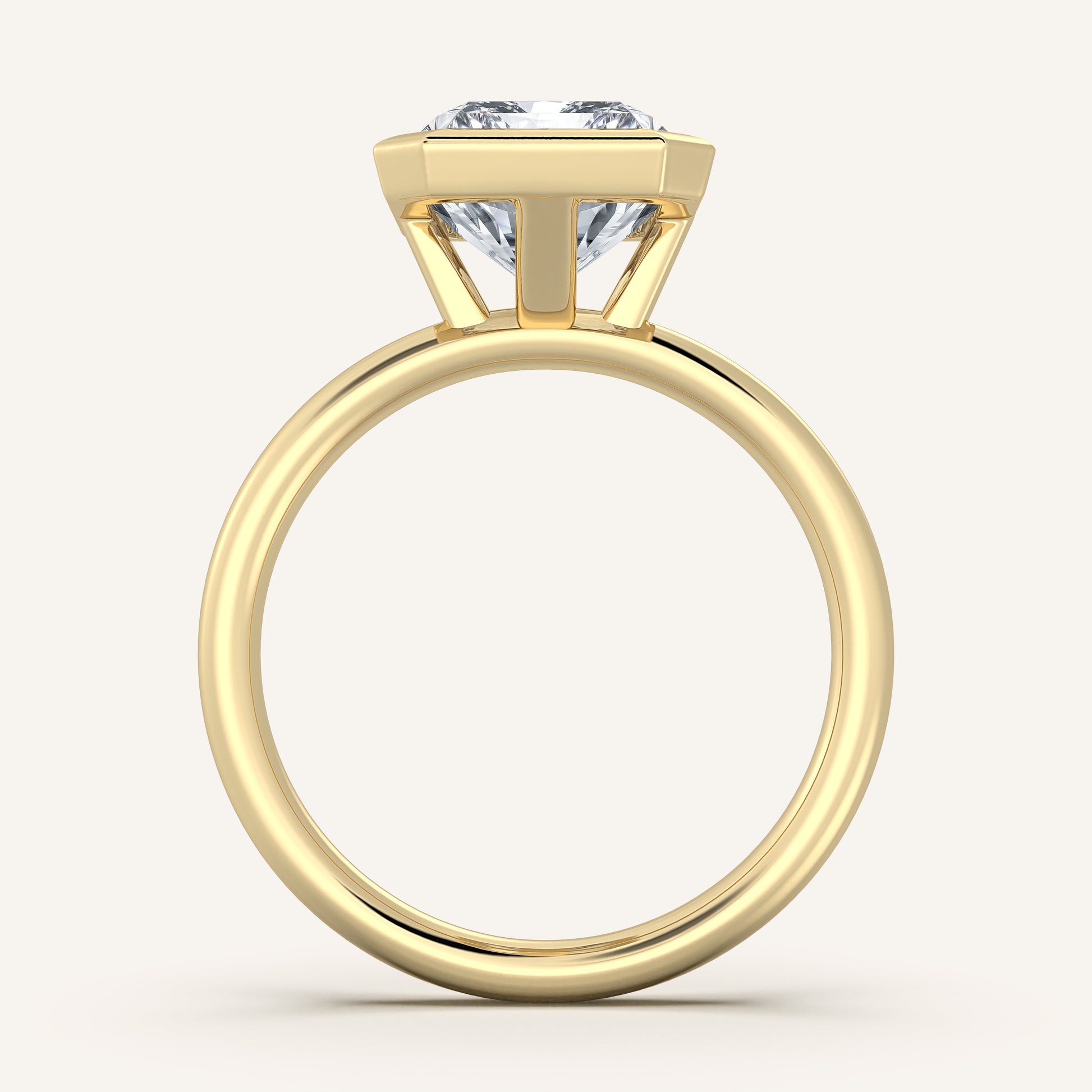 Continu Bezel Set | 18k Yellow Gold